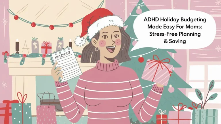 5 tips for Easy Holiday Budgeting  for Moms with ADHD